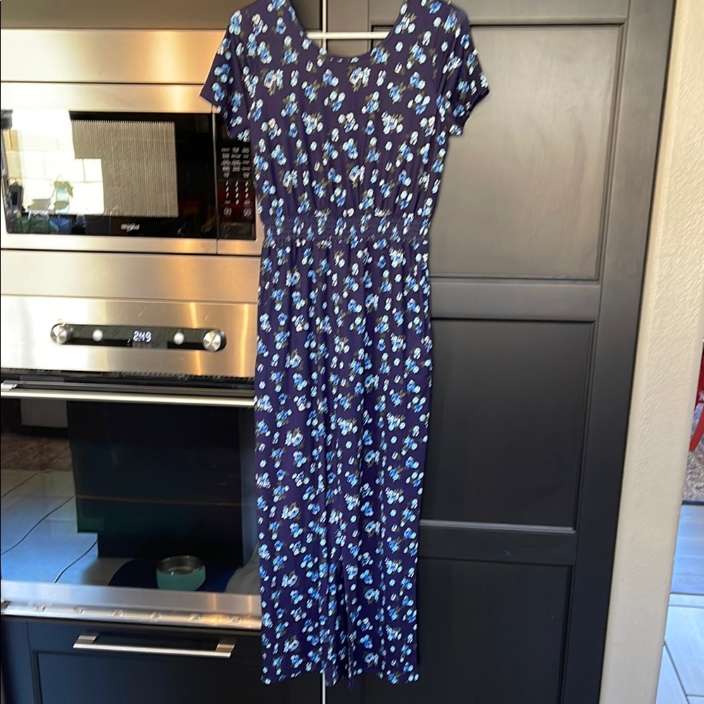 Floral Blue Romper
